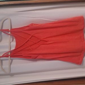 Criss cross back halter top